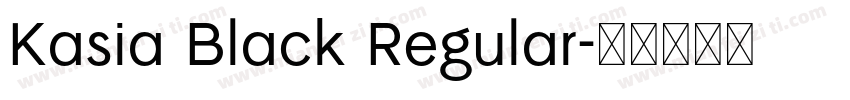 Kasia Black Regular字体转换